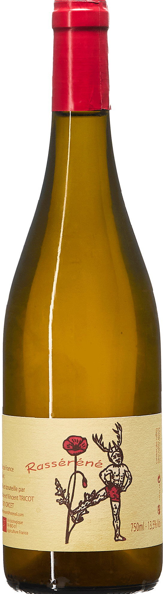 Rasséréné 2022 orange bouteille organic biodynamic