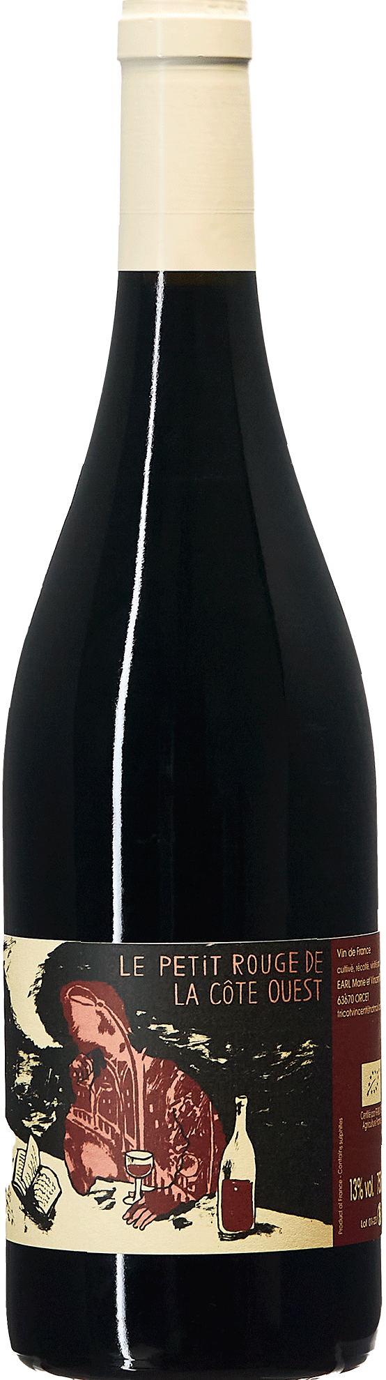 Le Petit Rouge de la Côte Ouest 2023 rouge bouteille organic biodynamic