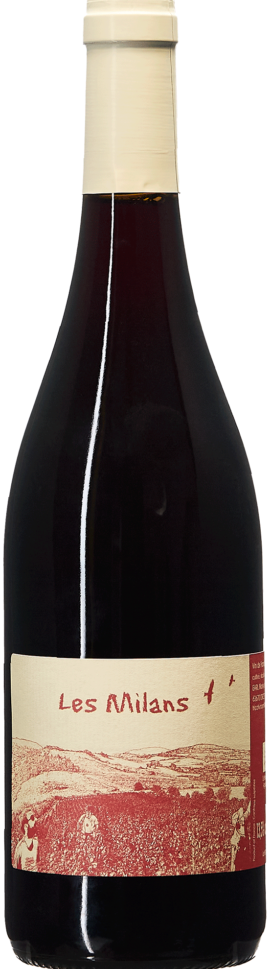Les Milans 2024 rouge bouteille organic biodynamic