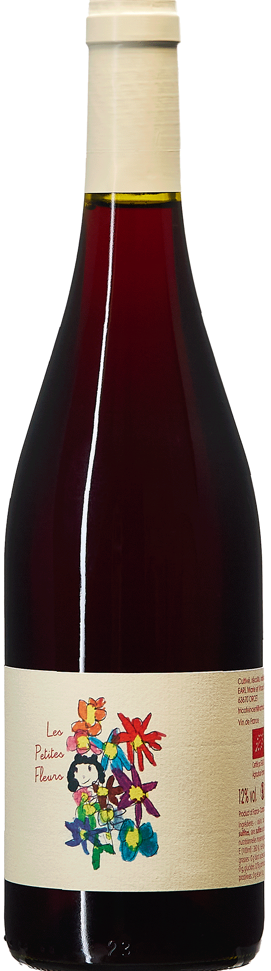 Les Petites Fleurs 2024 rouge bouteille organic biodynamic