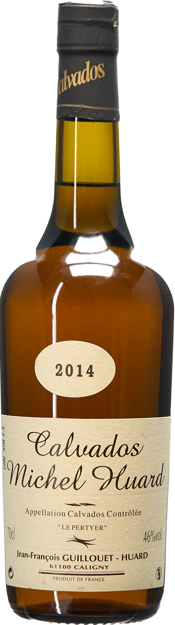 "Le Pertyer" 2014 2014 calvados bouteille organic biodynamic